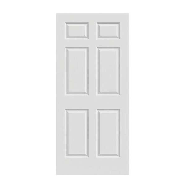 5.WPC Door Primed Textured Molded MDF Interior Closet Bifold Door